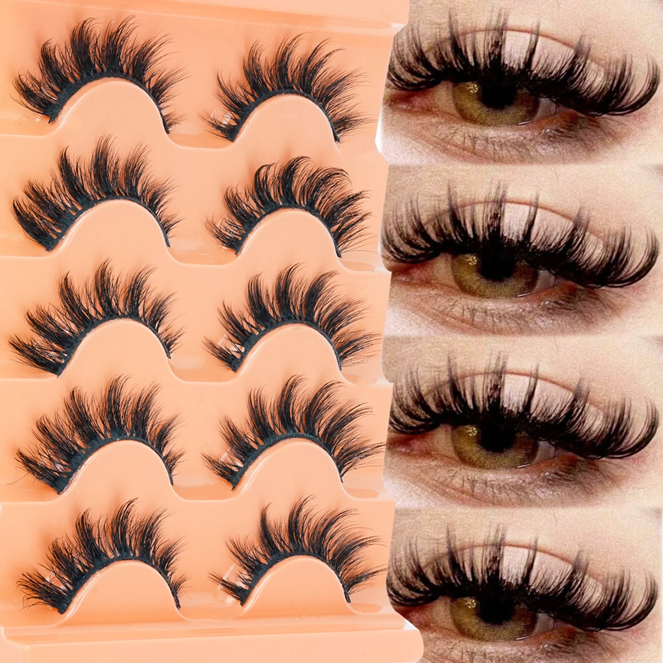 Beauty Makeup Women - 5 pares de pestañas postizas de