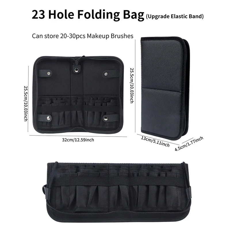 Bolsa plegable para brochas de - Beauty Makeup Women reseña y precio