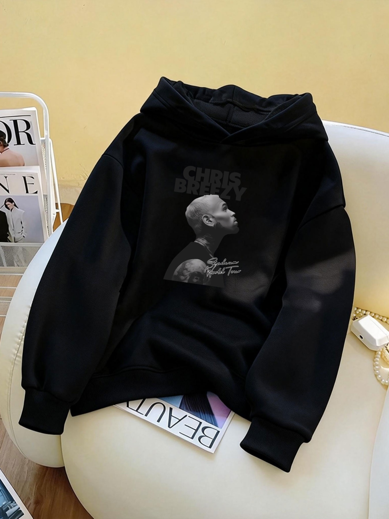 Sudadera con capucha estampada - Beauty & Makeup Katia Di Paola reseña y precio